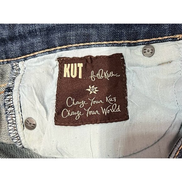 Kut From The Kloth Women Boot Cut Jeans Blue Size 6 Mid Rise Stretch Zipper - Picture 15 of 16